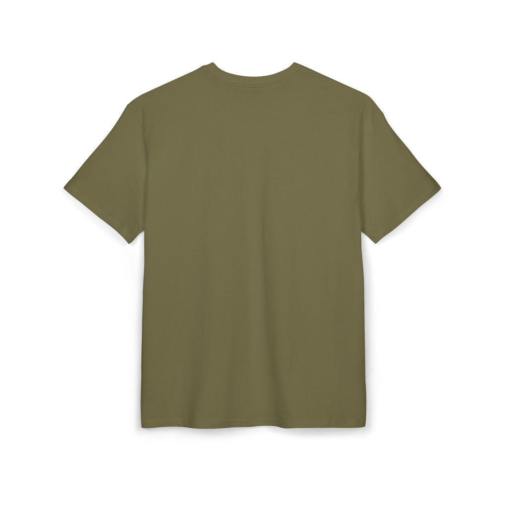 Oversized Tee "Heads up Look, hear, smell Life is here" – Minimalist Inspirational Graphic T-Shirt