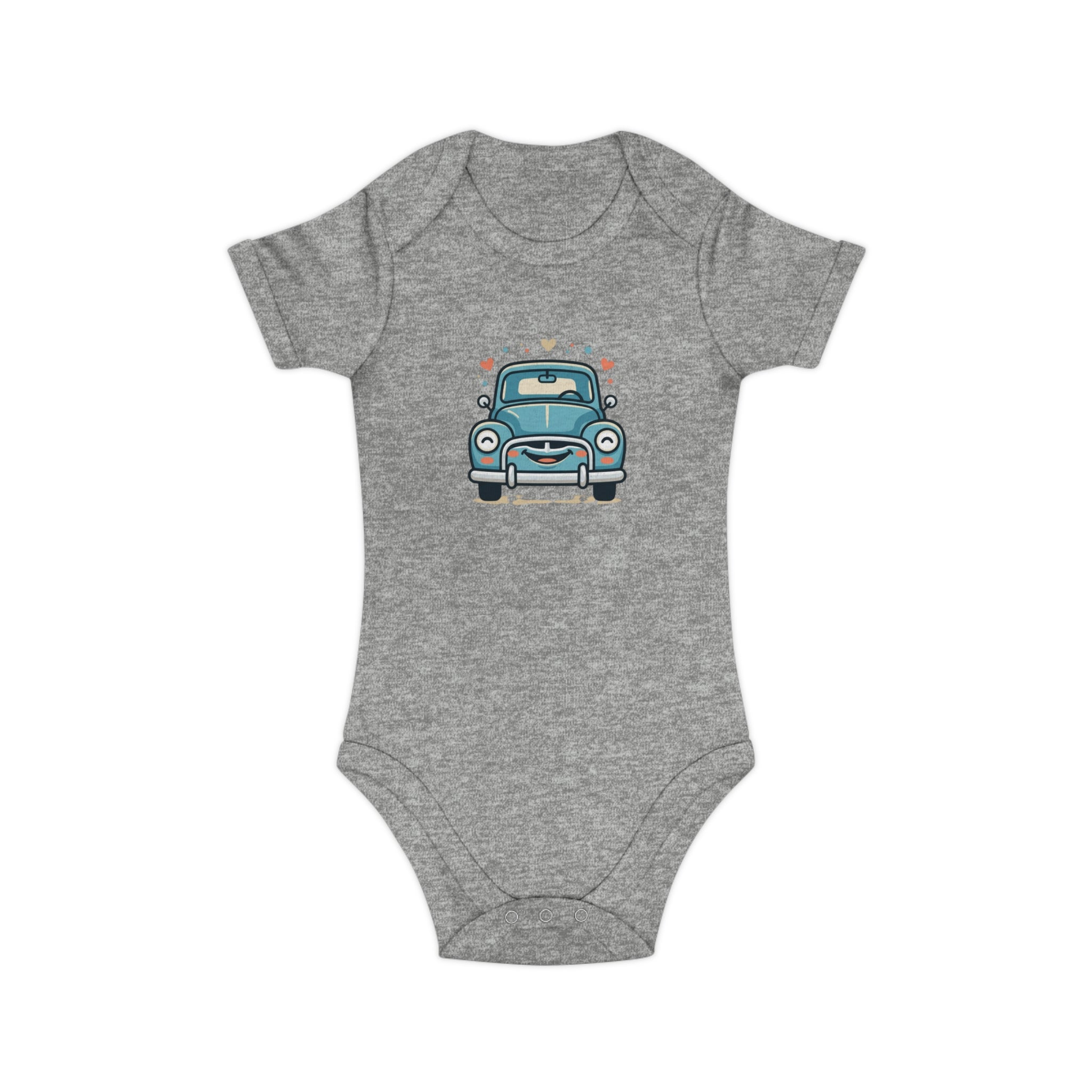 Vintage Blue Car Baby Bodysuit – Cute Retro Automobile Infant Onesie