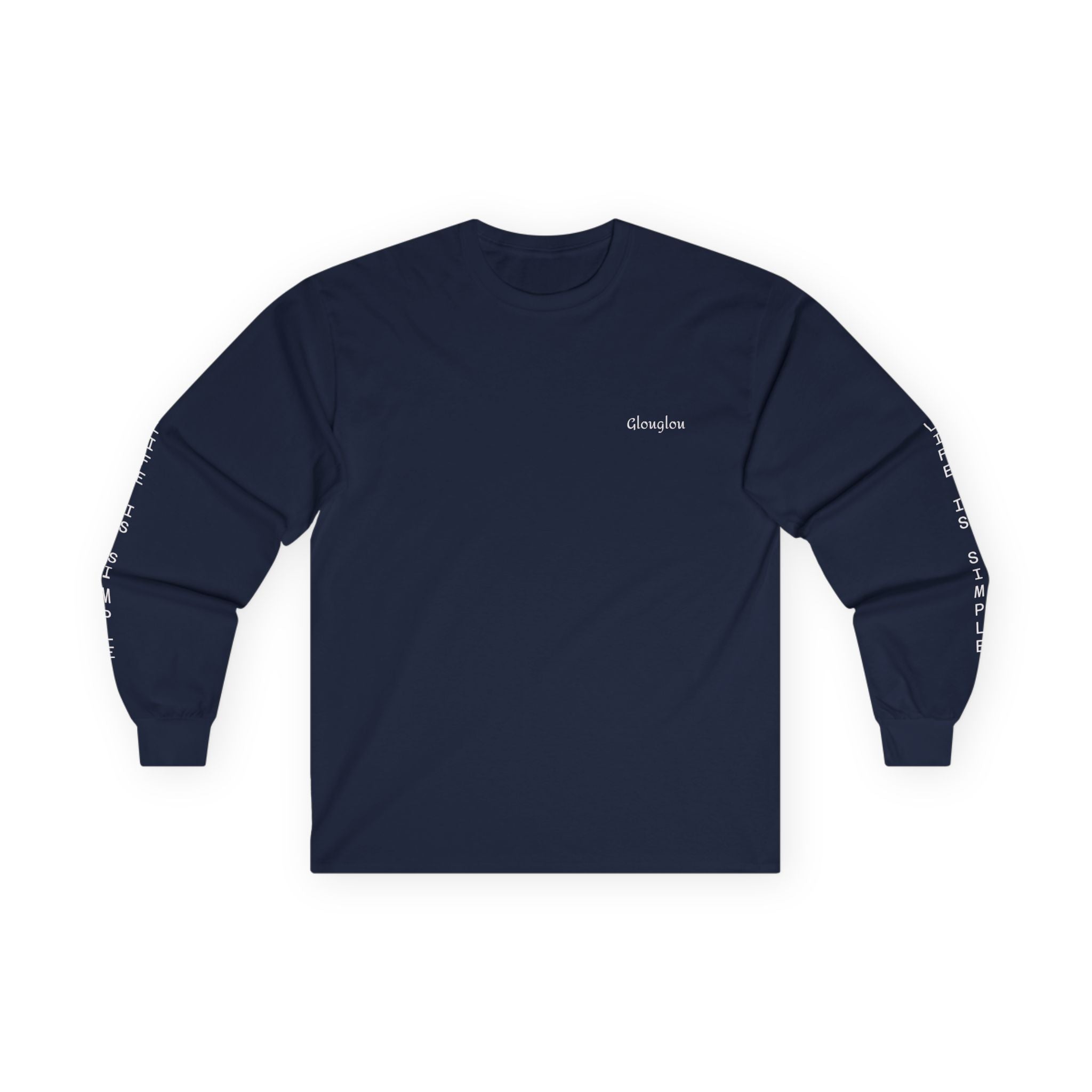 Long Sleeve Tee — Minimal Script Logo Sleeve Shirt