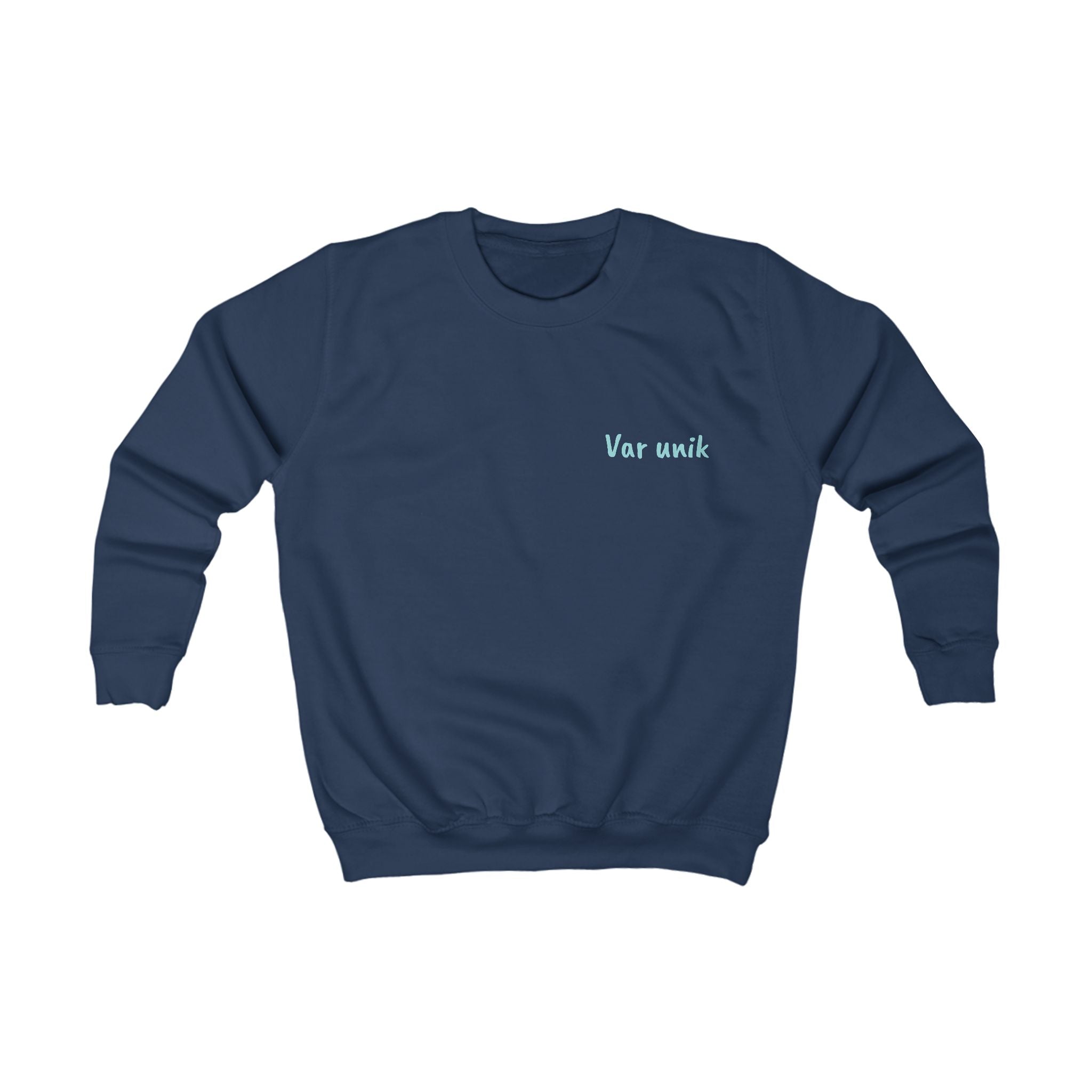 Kids Sweatshirt — "Var unik" Minimalist Comfort Pullover for Kids
