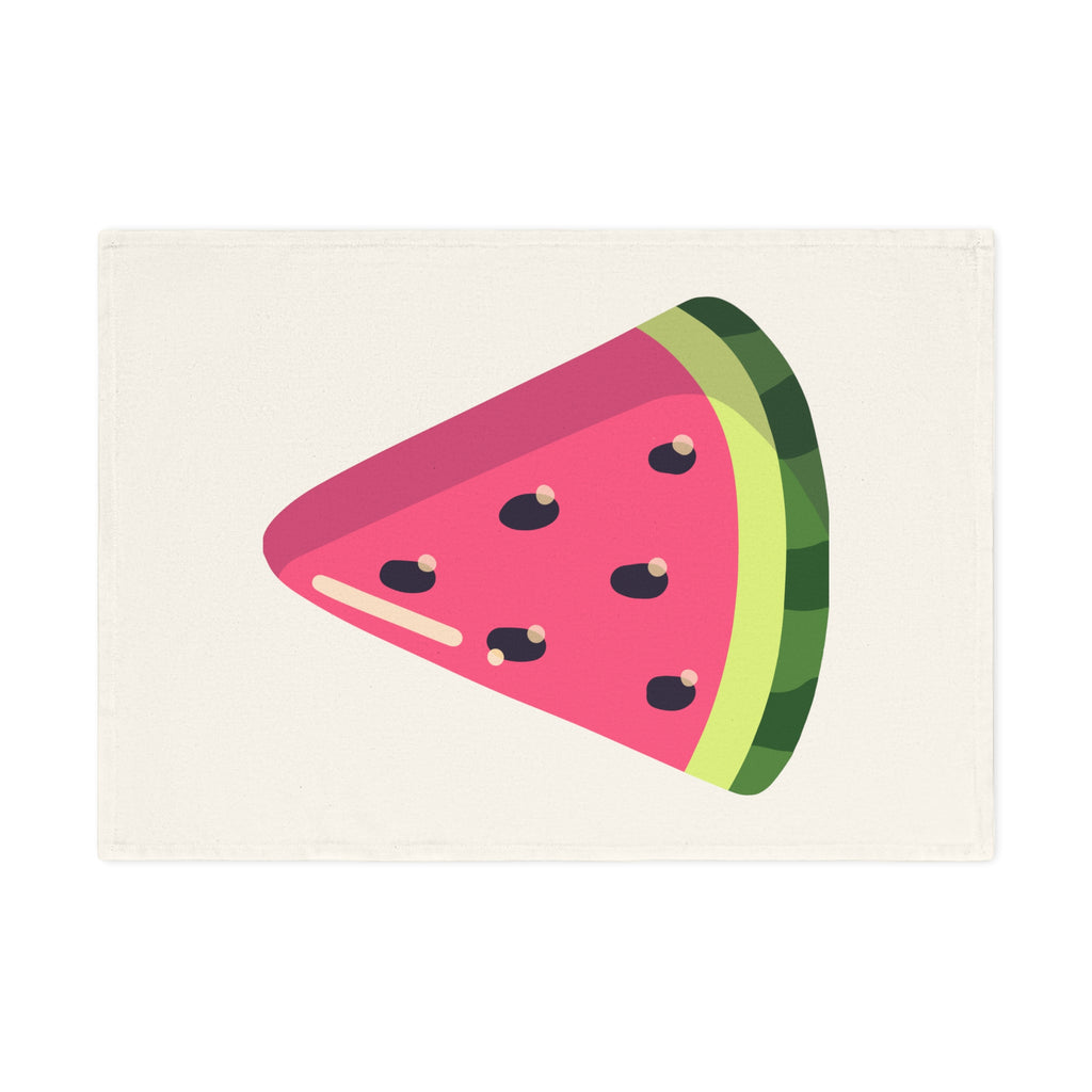 Watermelon Slice Cotton Tea Towel — Bright Summer Kitchen Towel