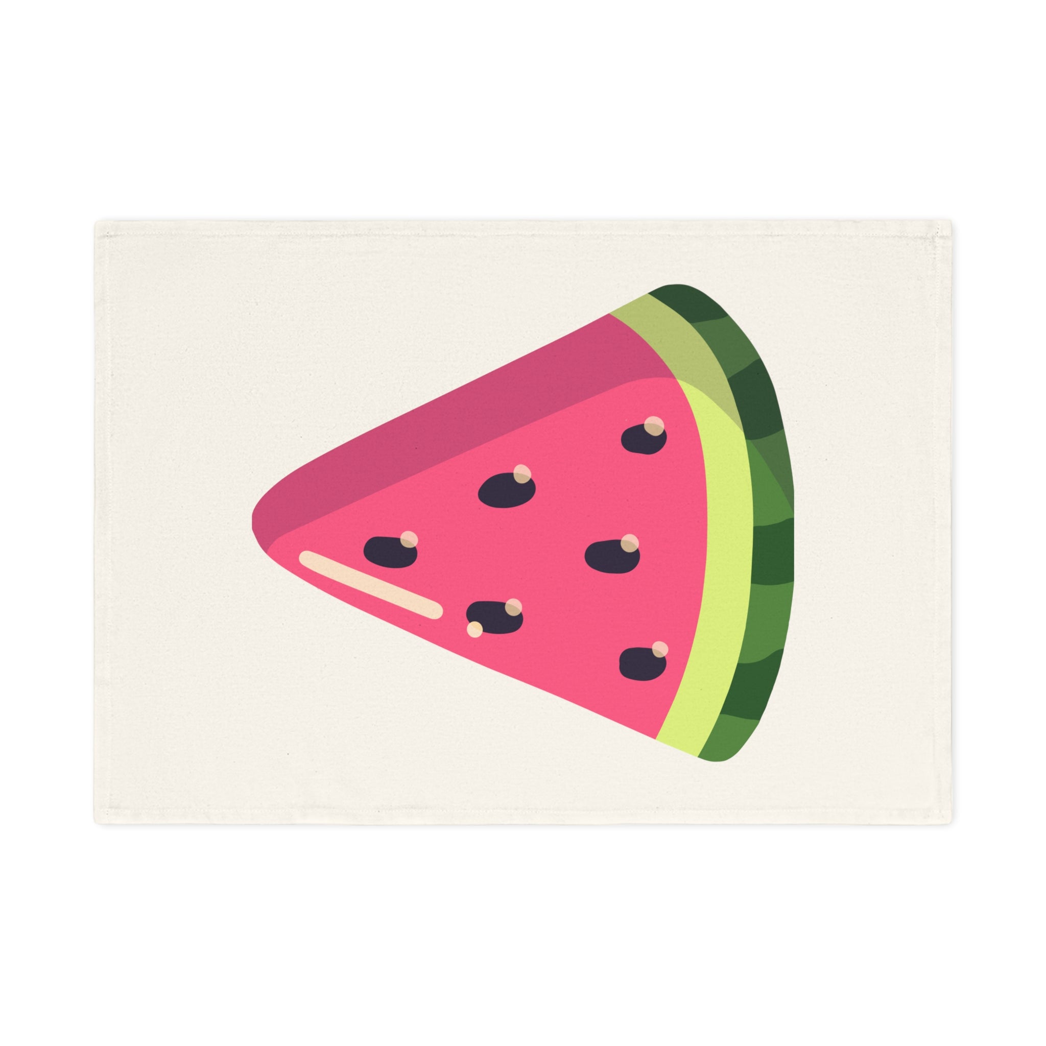 Watermelon Slice Cotton Tea Towel — Bright Summer Kitchen Towel