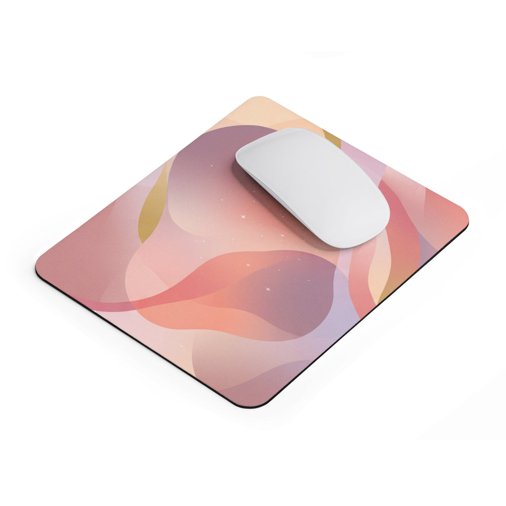Abstract Sunset Waves Mouse Pad