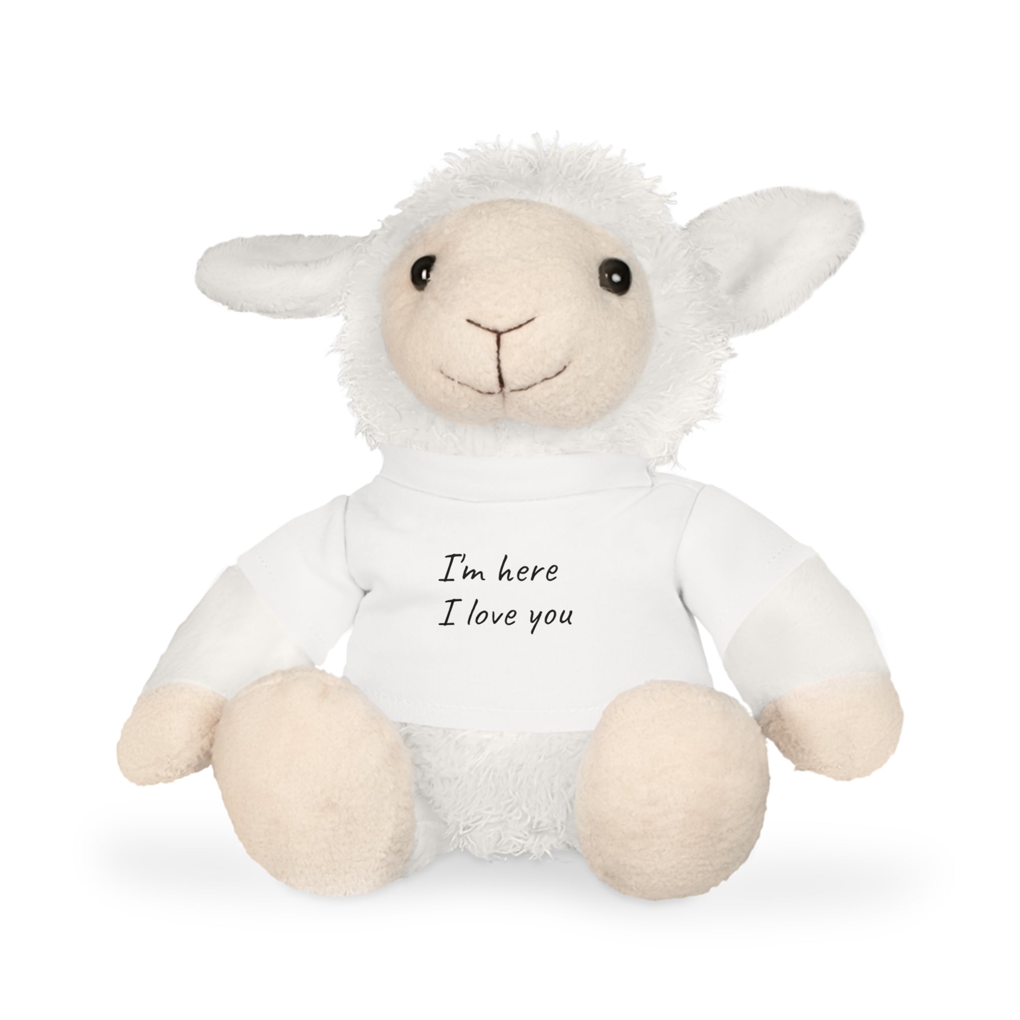 Teddy Bear Plush – 'I'm Here, I Love You' Pocket-Sized Comfort Toy