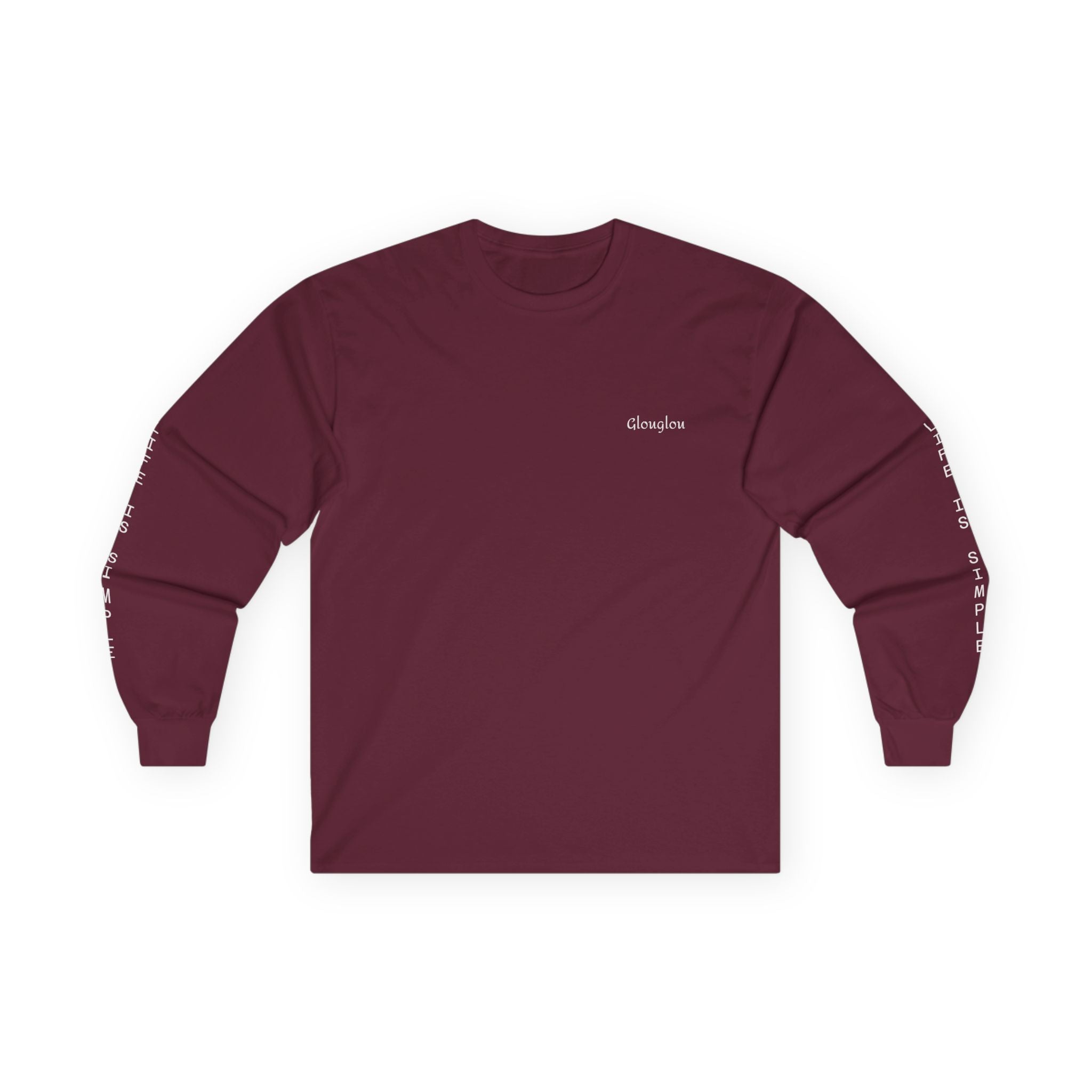 Long Sleeve Tee — Minimal Script Logo Sleeve Shirt
