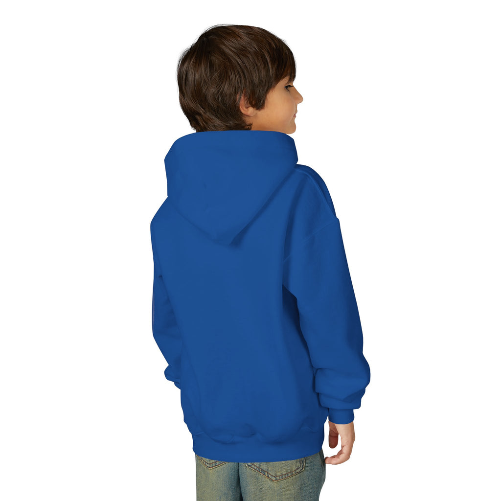 Youth Hoodie "A Real Warrior" Spartan Helmet Pullover