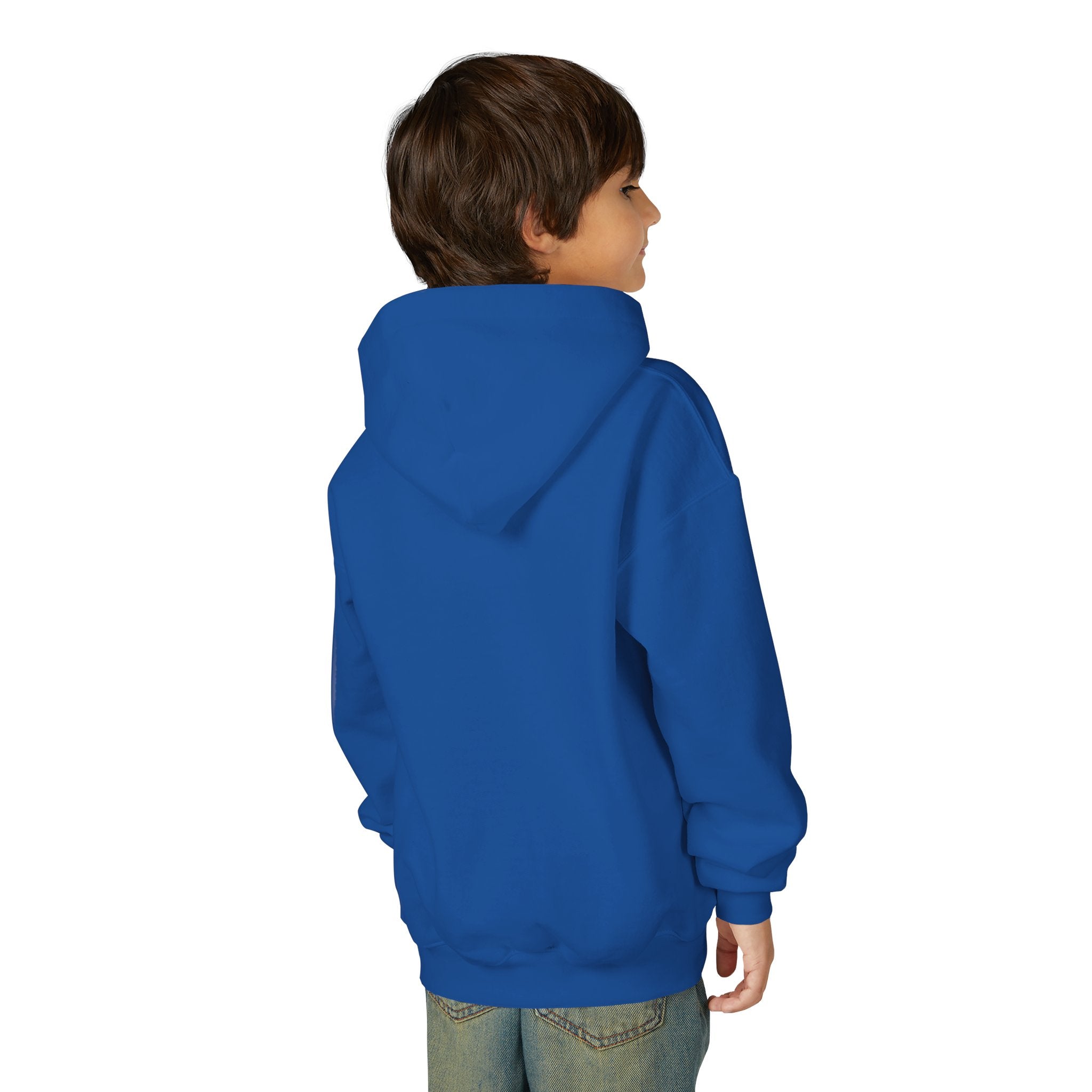 Youth Hoodie "A Real Warrior" Spartan Helmet Pullover