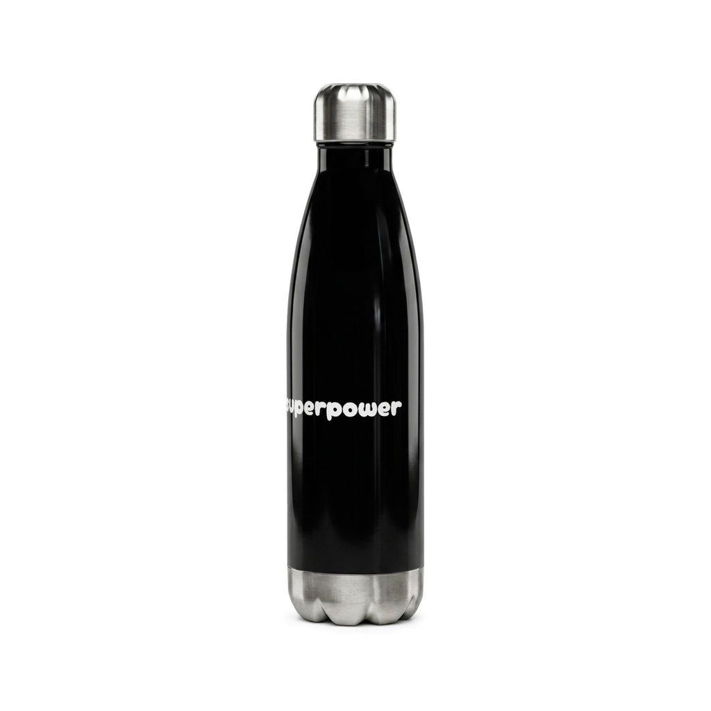 Stainless Steel Water Bottle — "Water Is My Superpower" Insulated 17oz