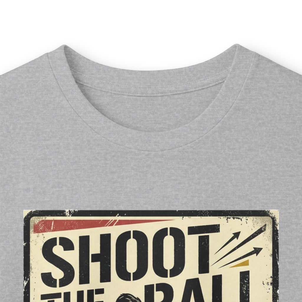 Shoot the Ball Soccer Long Sleeve Tee — Make the Goal Vintage Graphic