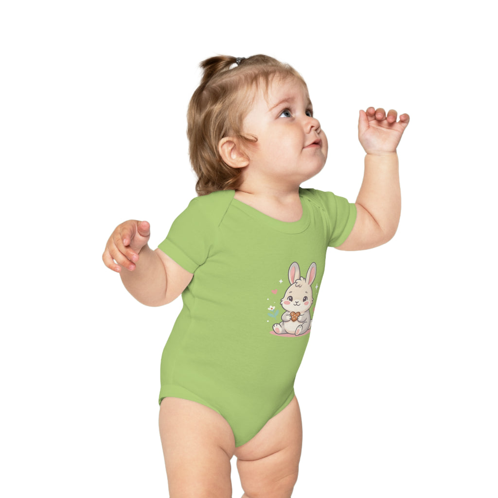 Cute Bunny Baby Bodysuit – Adorable Cartoon Rabbit Newborn Onesie