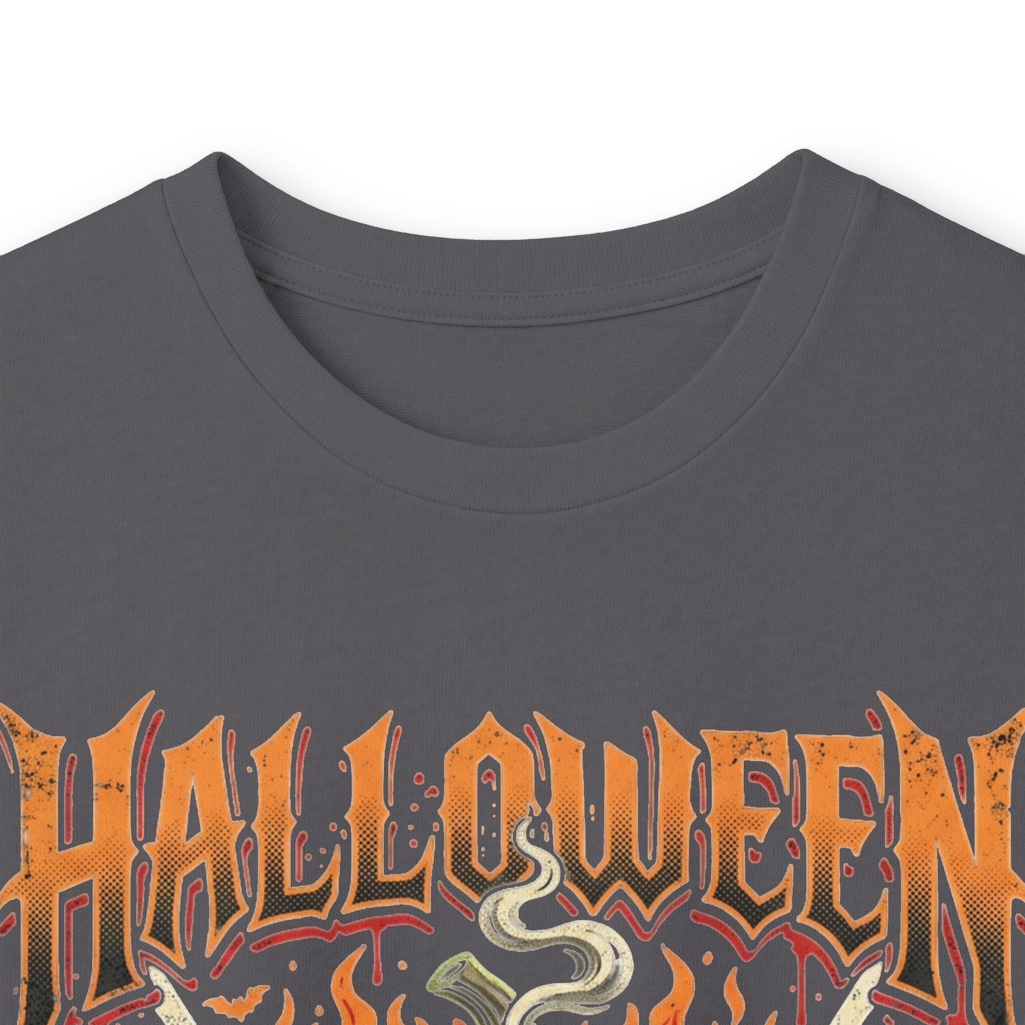 Halloween Pumpkin Long Sleeve Tee — Retro Scary Jack-O'-Lantern Graphic