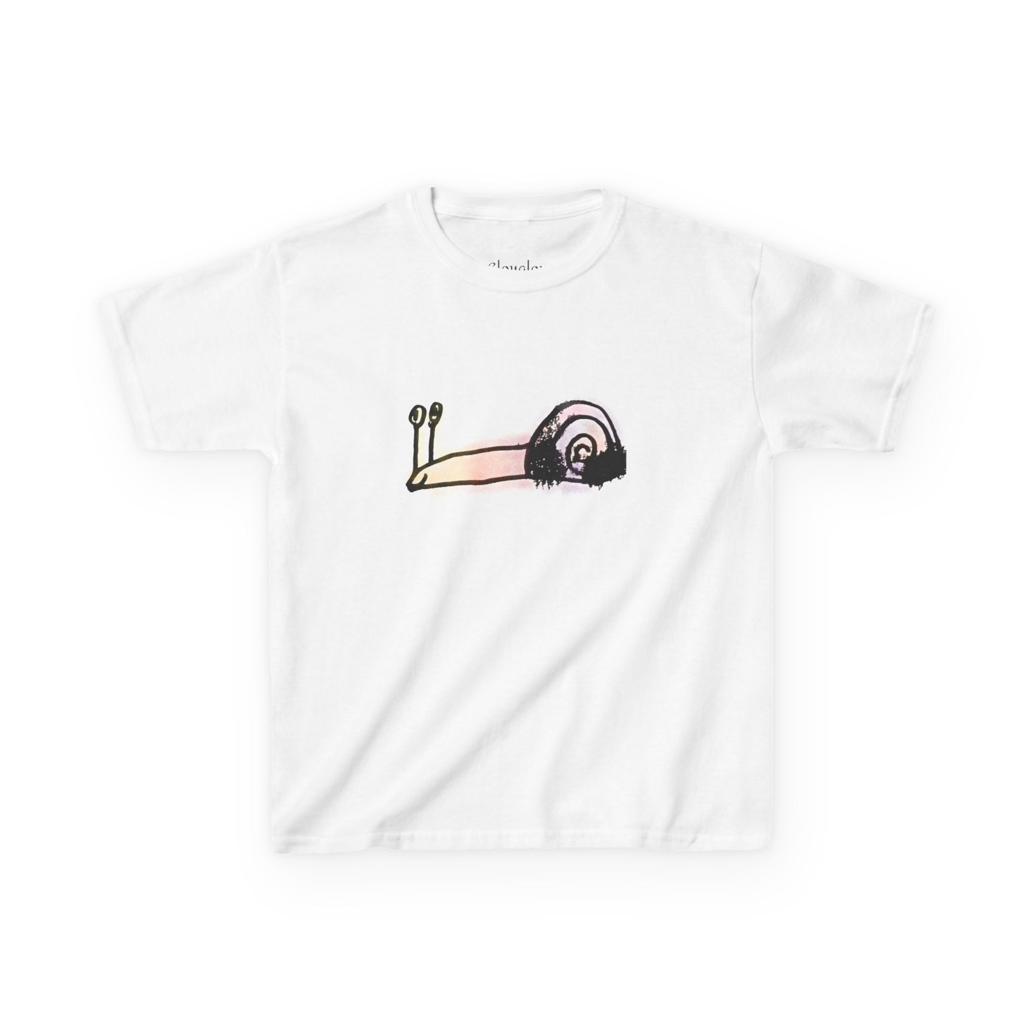 Kids T‑Shirt — Cute Pastel Snail Graphic Tee for Toddlers & Kids