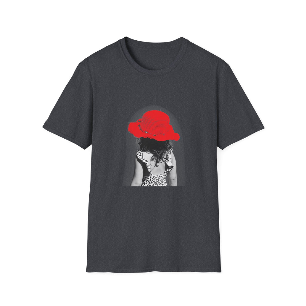 Red Hat Silhouette T-Shirt — Retro Chic Beach Vibes