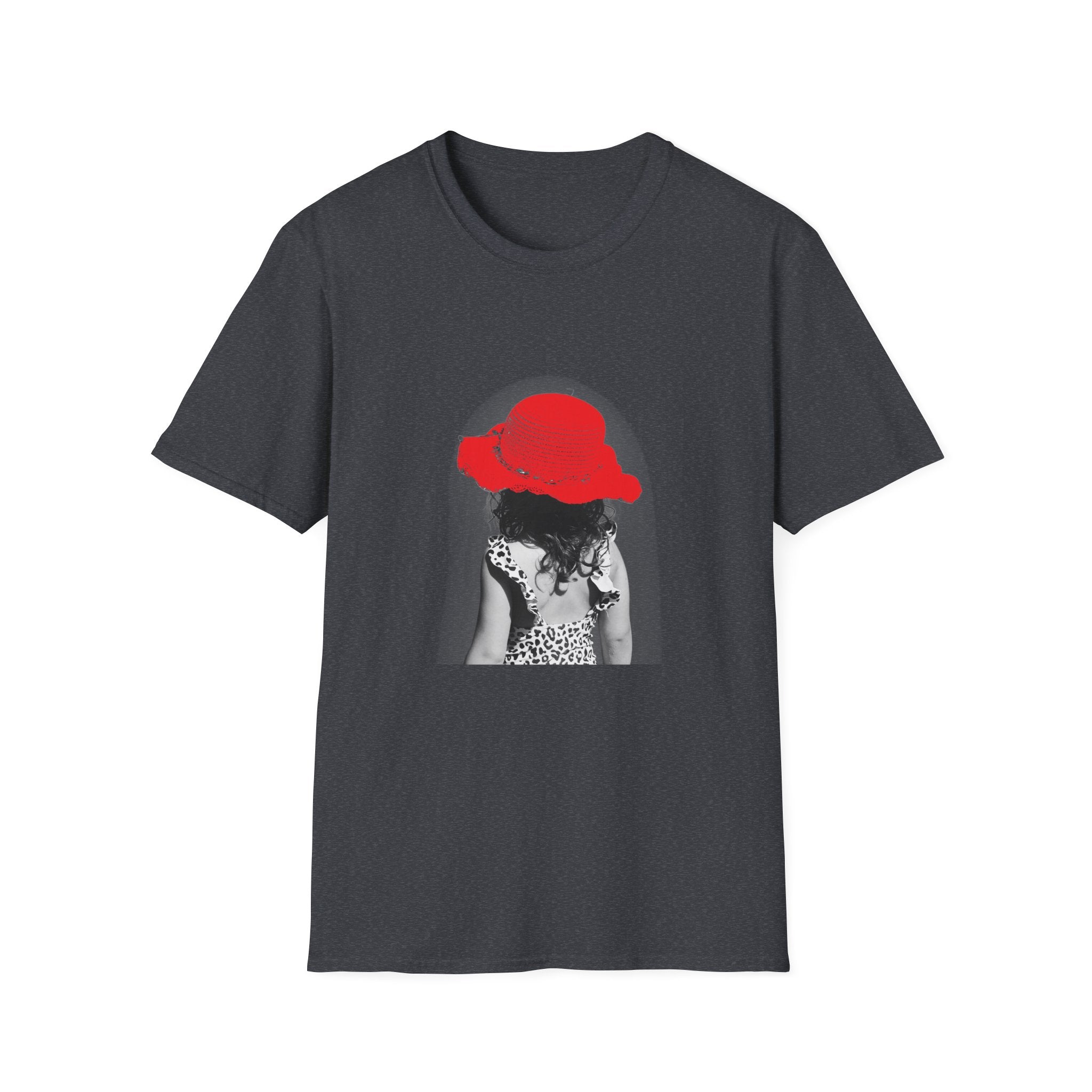 Red Hat Silhouette T-Shirt — Retro Chic Beach Vibes