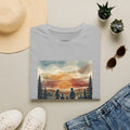 Family Sunset T‑Shirt — Silhouette Camping Sunset Graphic Tee