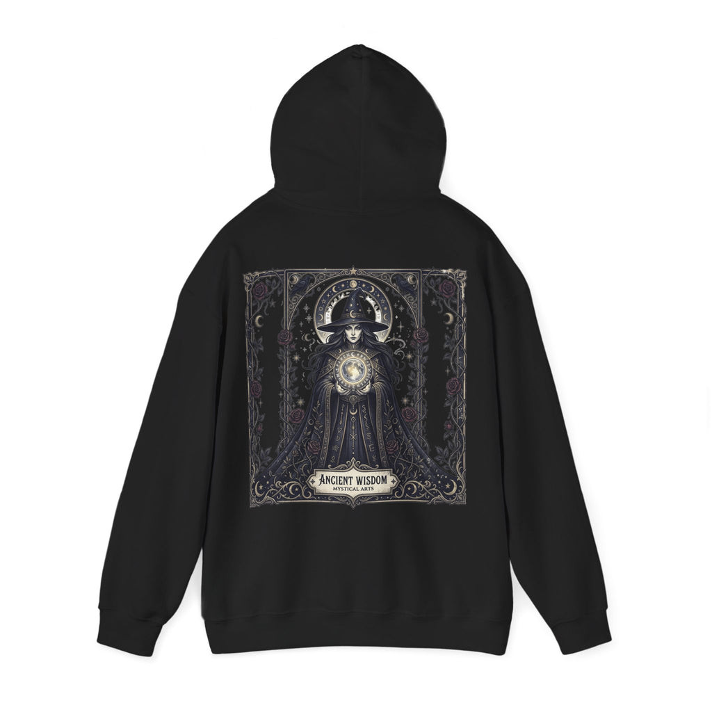 Halloween Is Here Hoodie — Ancient Wisdom Gothic Back Print
