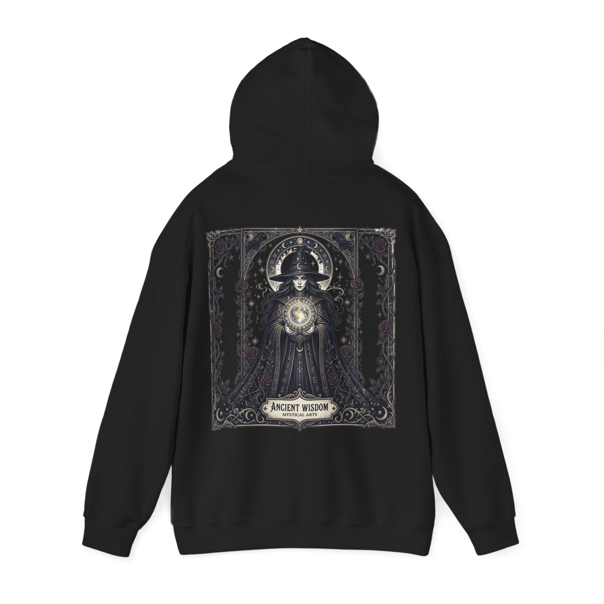 Halloween Is Here Hoodie — Ancient Wisdom Gothic Back Print