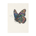 Colorful Butterfly Cotton Tea Towel — Vibrant Hand-Drawn Nature Kitchen Linen