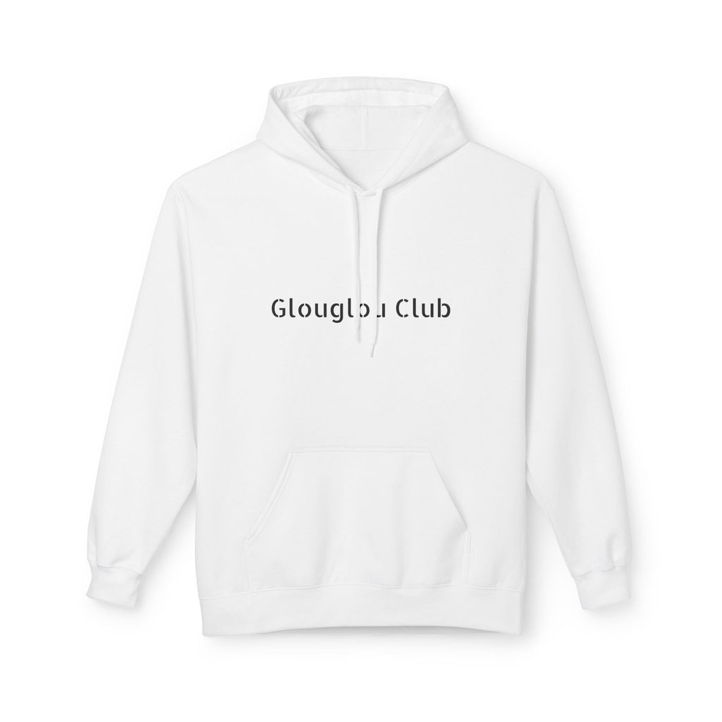 Glouglou Club Hoodie | Minimal Text Logo Pullover
