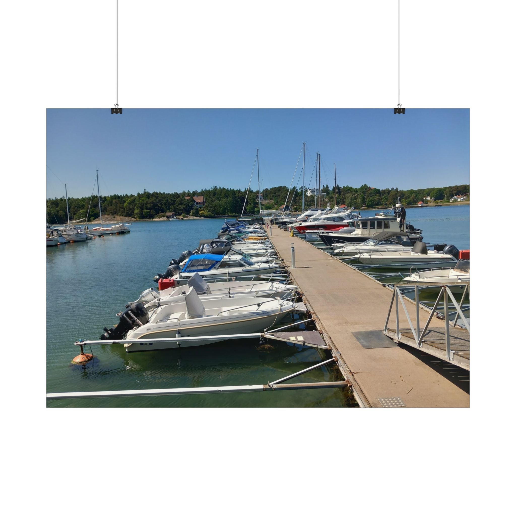 Marina Dockside Poster – Sailboats & Summer Harbor Wall Art