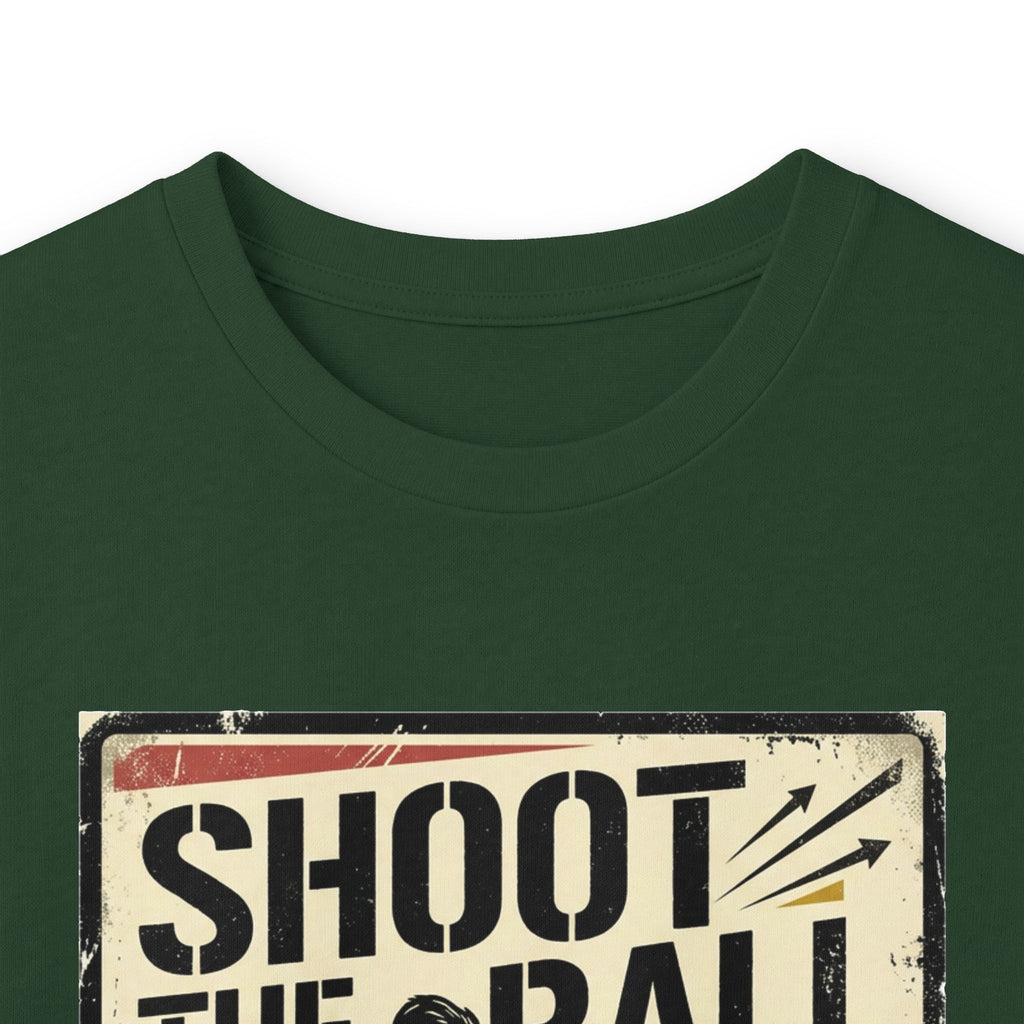Shoot the Ball Soccer Long Sleeve Tee — Make the Goal Vintage Graphic
