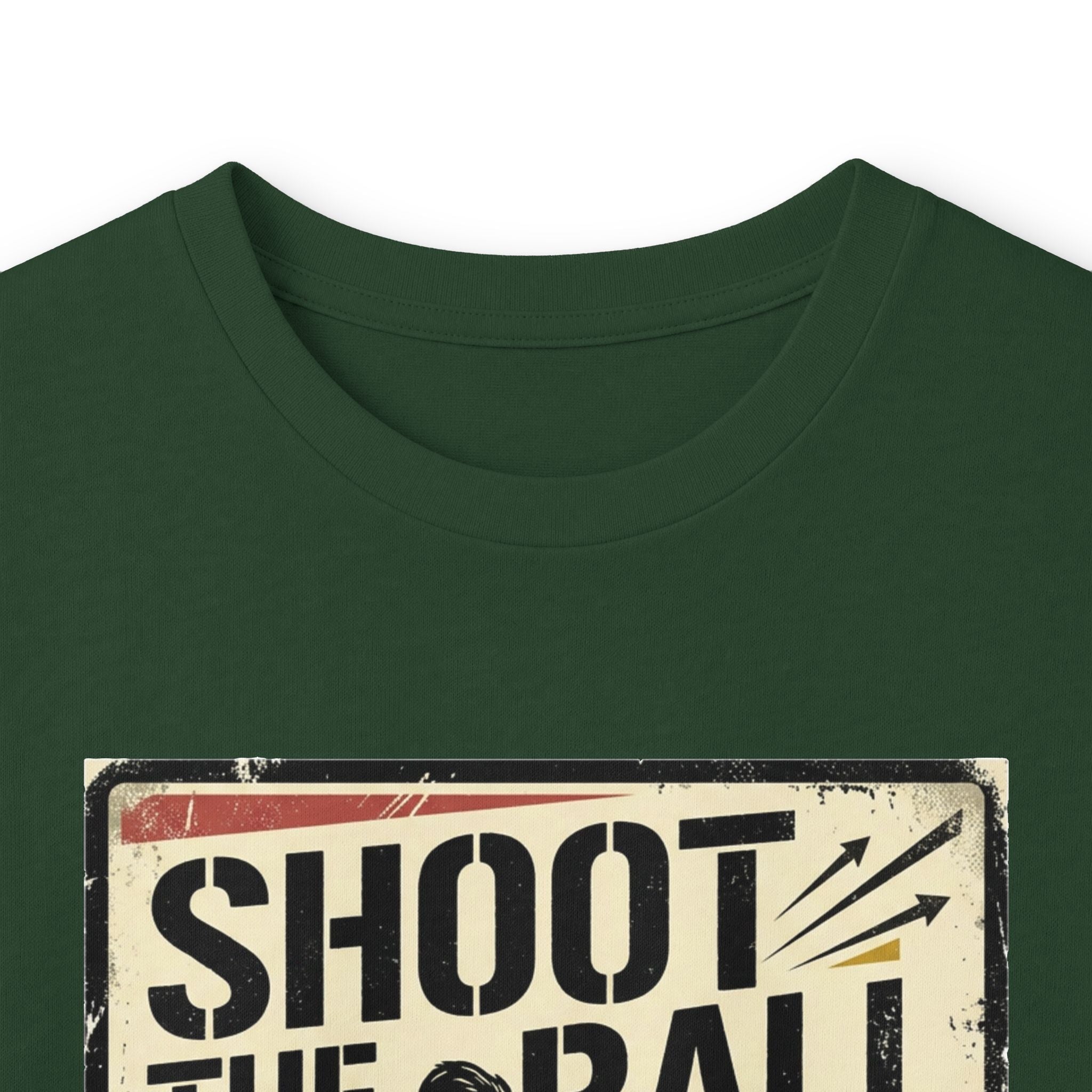 Shoot the Ball Soccer Long Sleeve Tee — Make the Goal Vintage Graphic