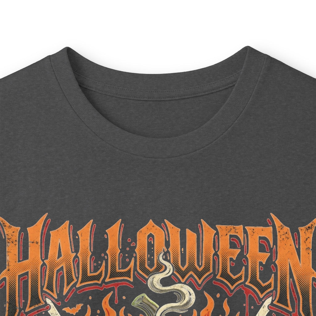 Halloween Pumpkin Long Sleeve Tee — Retro Scary Jack-O'-Lantern Graphic