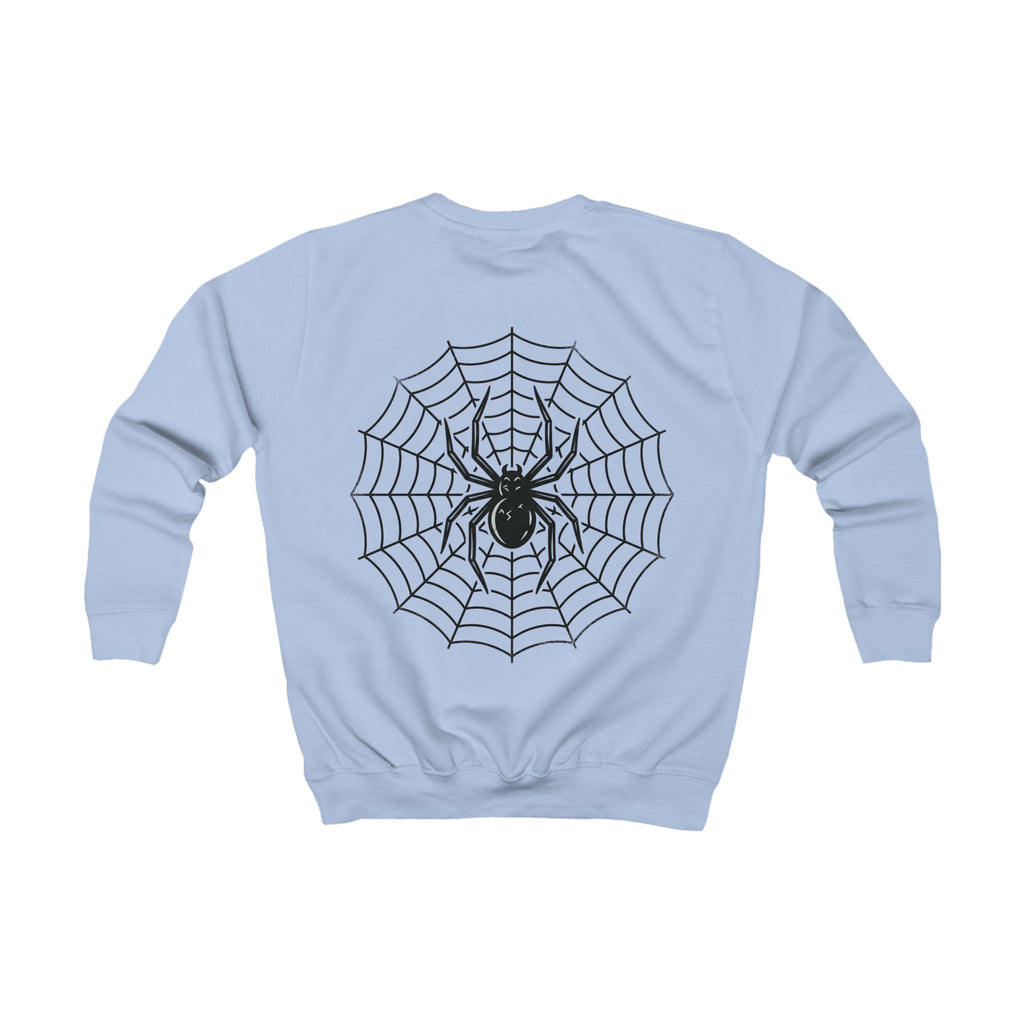 Kids Spider Web Sweatshirt – Cute Spooky Halloween Crewneck for Children