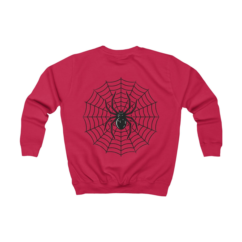 Kids Spider Web Sweatshirt – Cute Spooky Halloween Crewneck for Children