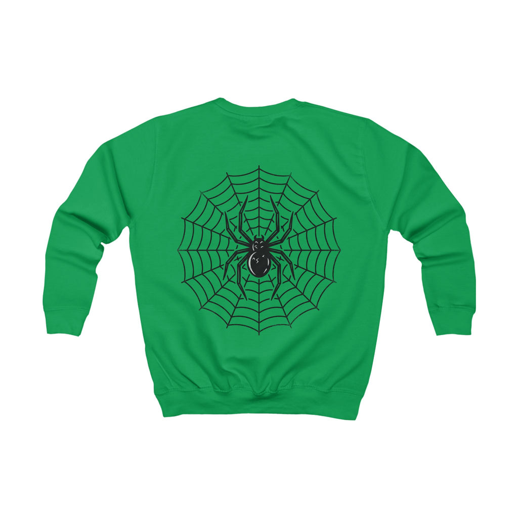Kids Spider Web Sweatshirt – Cute Spooky Halloween Crewneck for Children