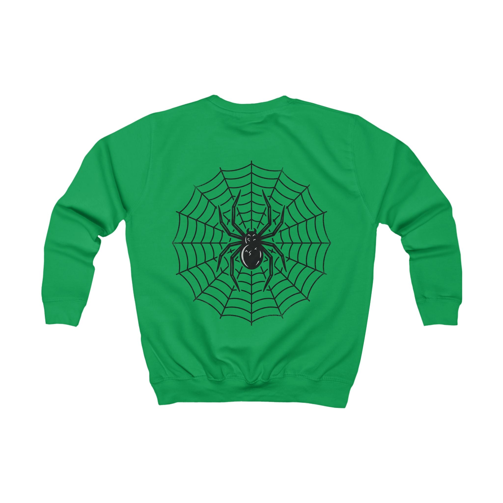 Kids Spider Web Sweatshirt – Cute Spooky Halloween Crewneck for Children