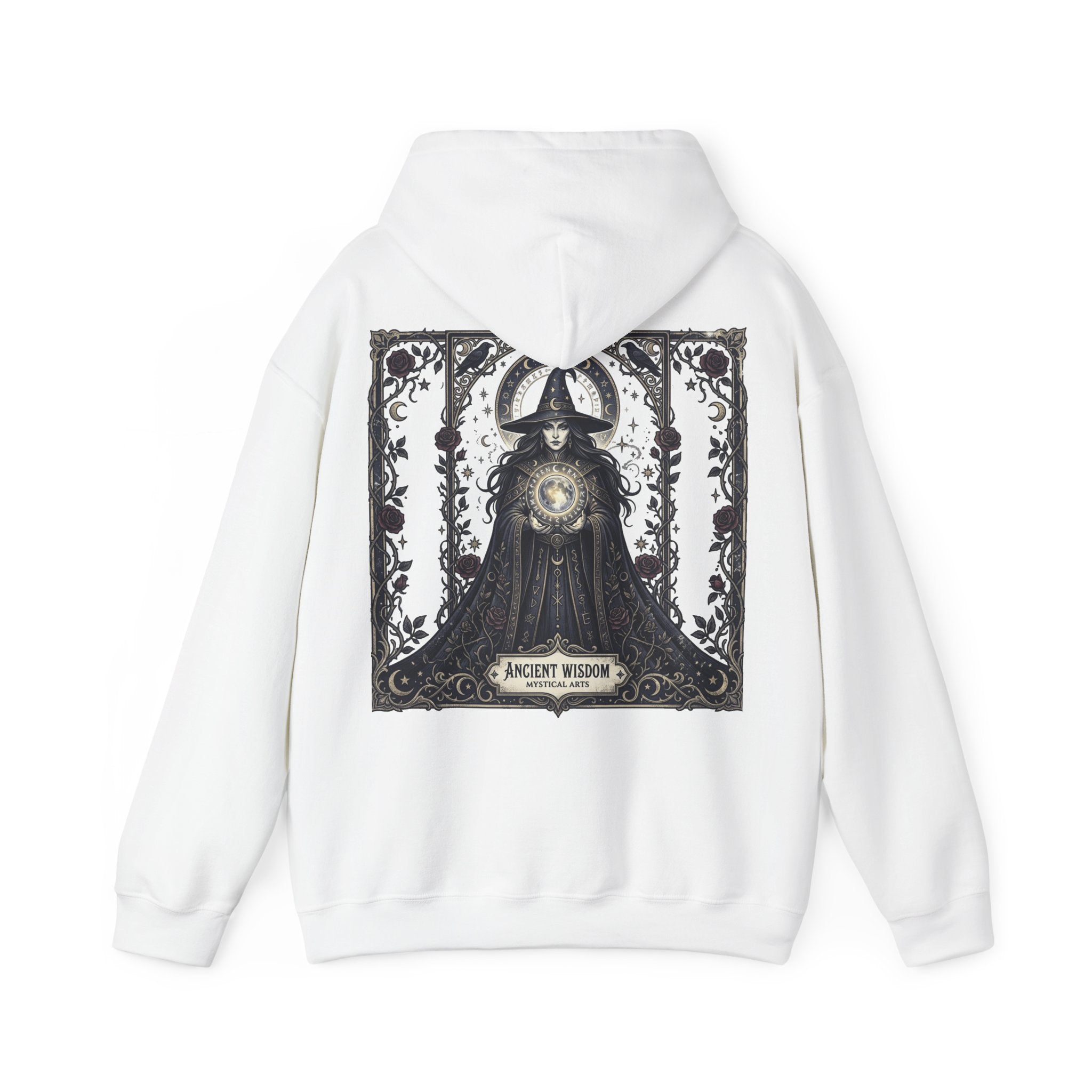 Halloween Is Here Hoodie — Ancient Wisdom Gothic Back Print