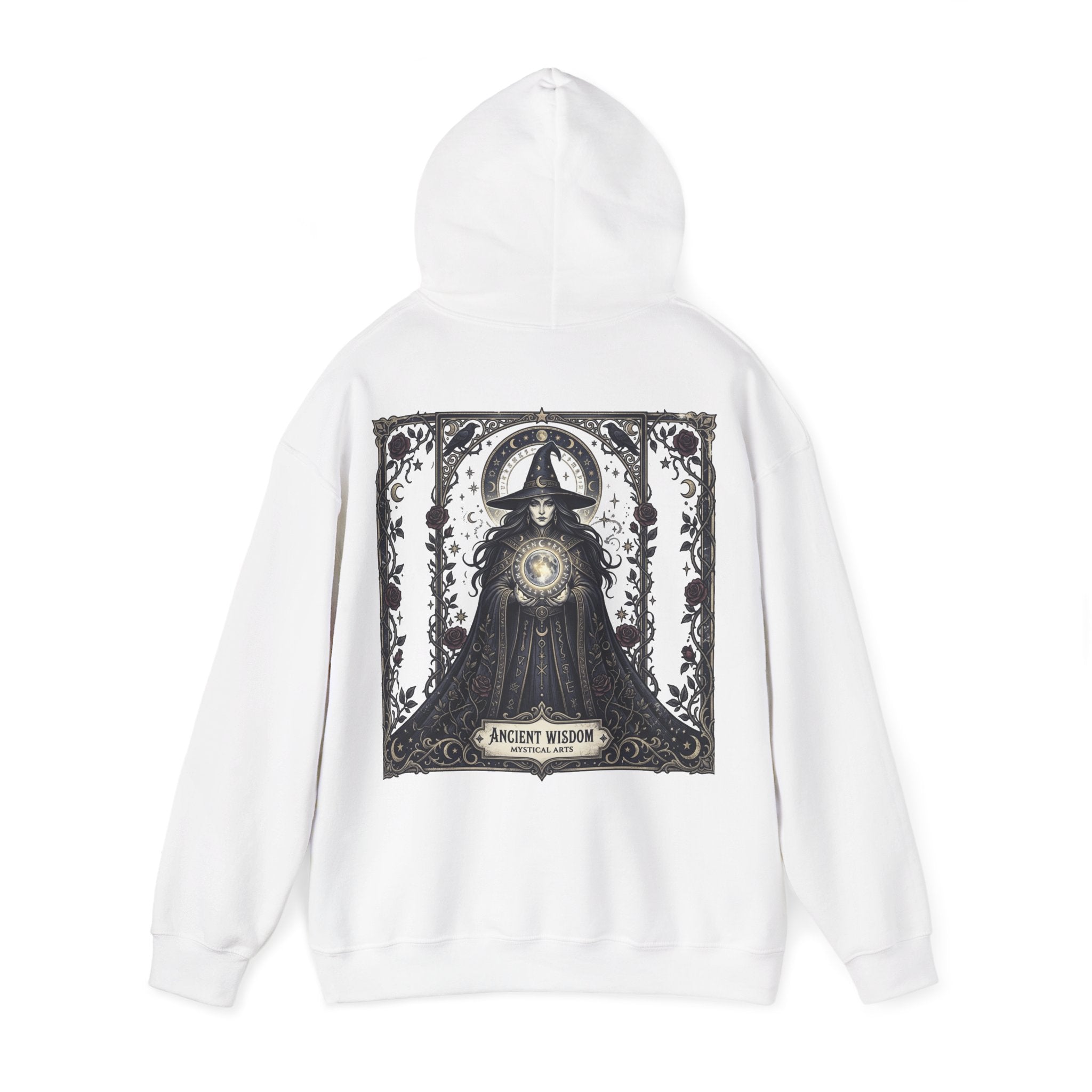 Halloween Is Here Hoodie — Ancient Wisdom Gothic Back Print