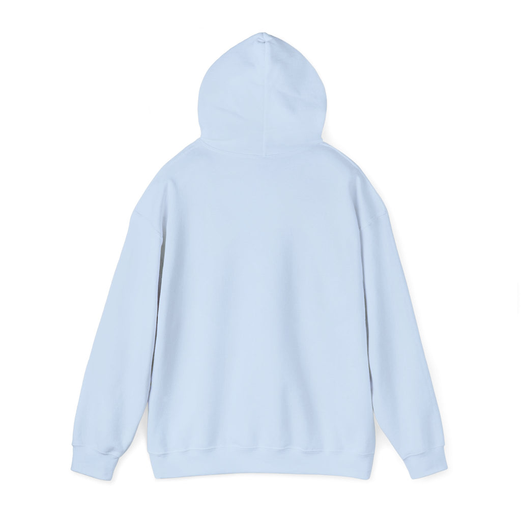 Hoodie — “Heads Up Look, Hear, Smell, Life Is Here” Minimal Inspirational Hoodie