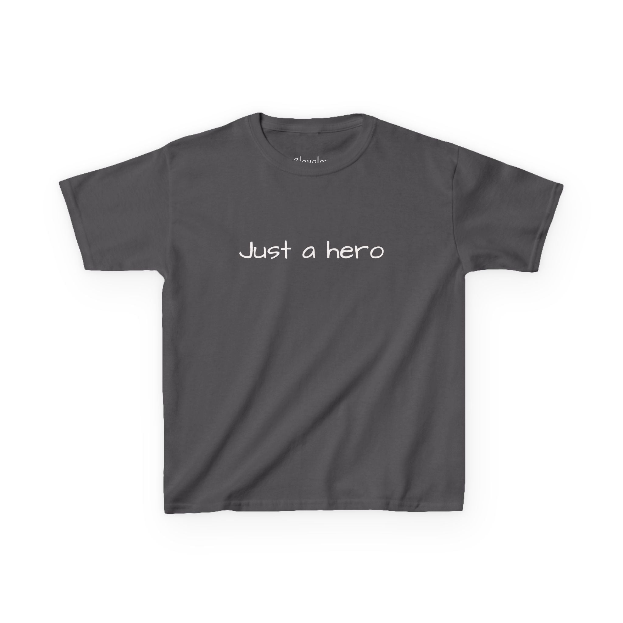 Kids T-Shirt — "Just a hero" Minimalist Children’s Tee, Cute Inspirational Shirt for Boys & Girls, Gift for Kids