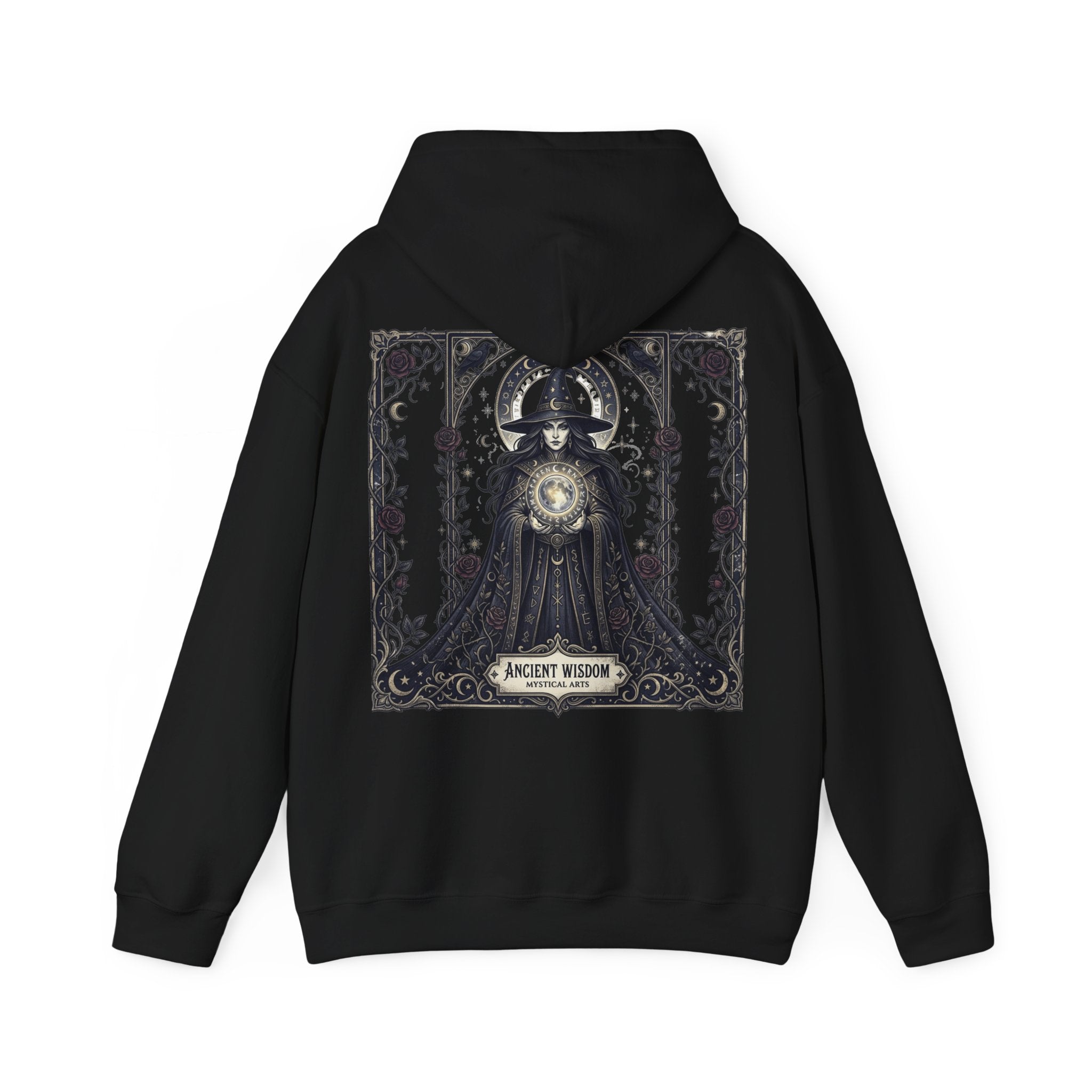 Halloween Is Here Hoodie — Ancient Wisdom Gothic Back Print
