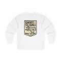 Shoot the Ball Soccer Long Sleeve Tee — Make the Goal Vintage Graphic