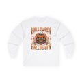 Halloween Pumpkin Long Sleeve Tee — Retro Scary Jack-O'-Lantern Graphic