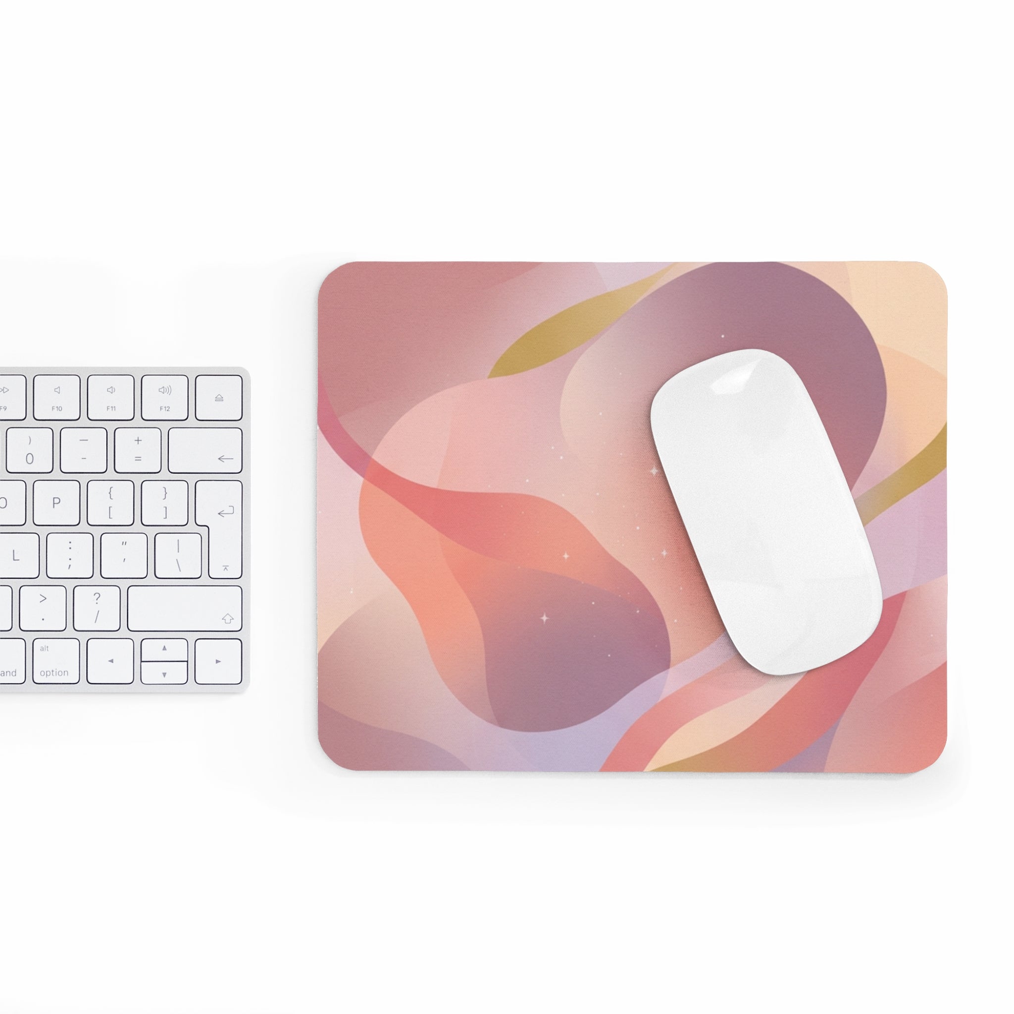 Abstract Sunset Waves Mouse Pad