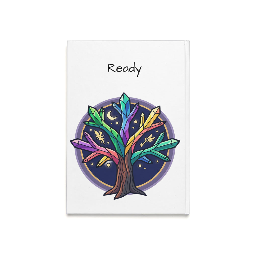A5 Hardcover Journal — Colorful Crystal Compass Pocket Design