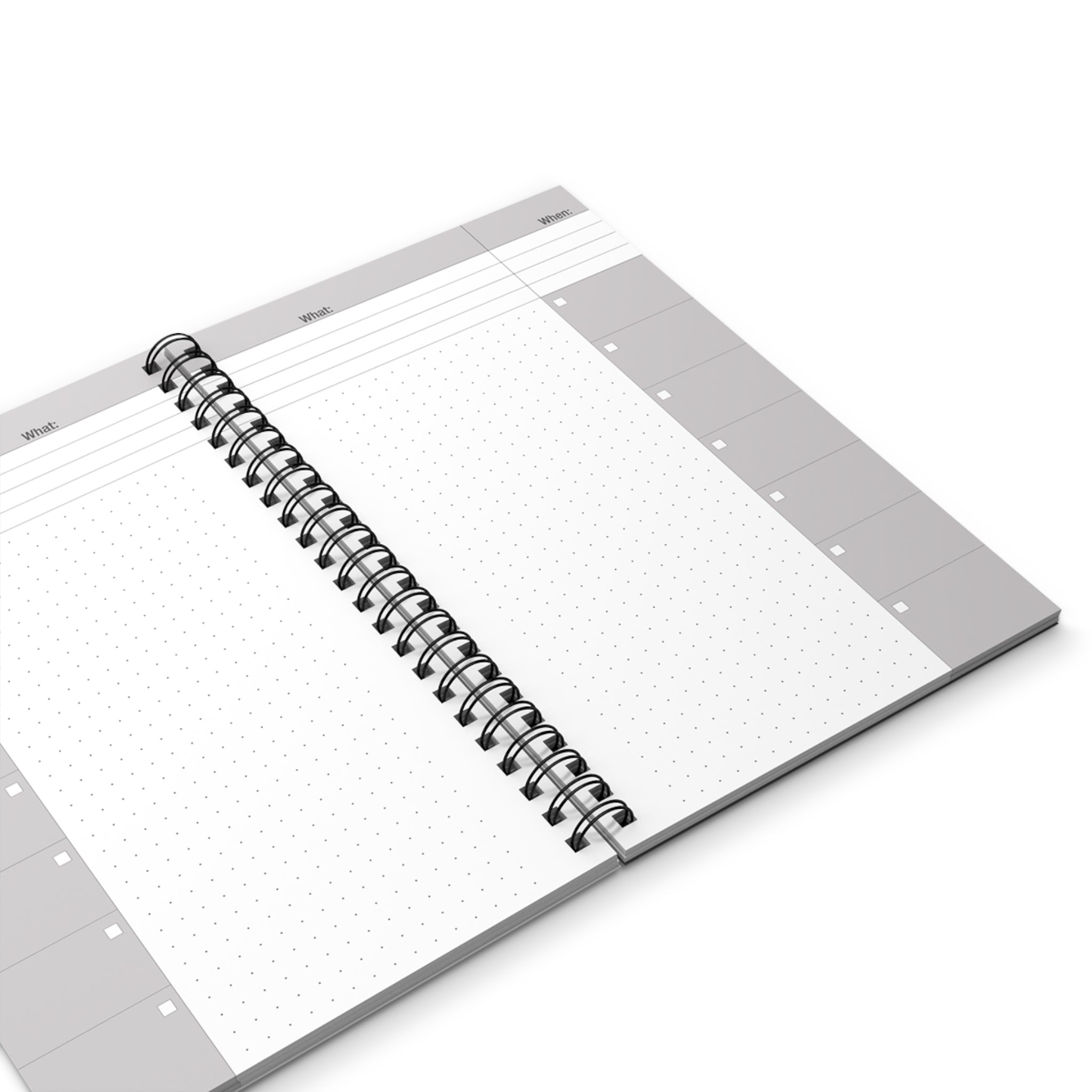 Pastel Heart Spiral Journal — Cute Green Notebook for Notes & Gratitude