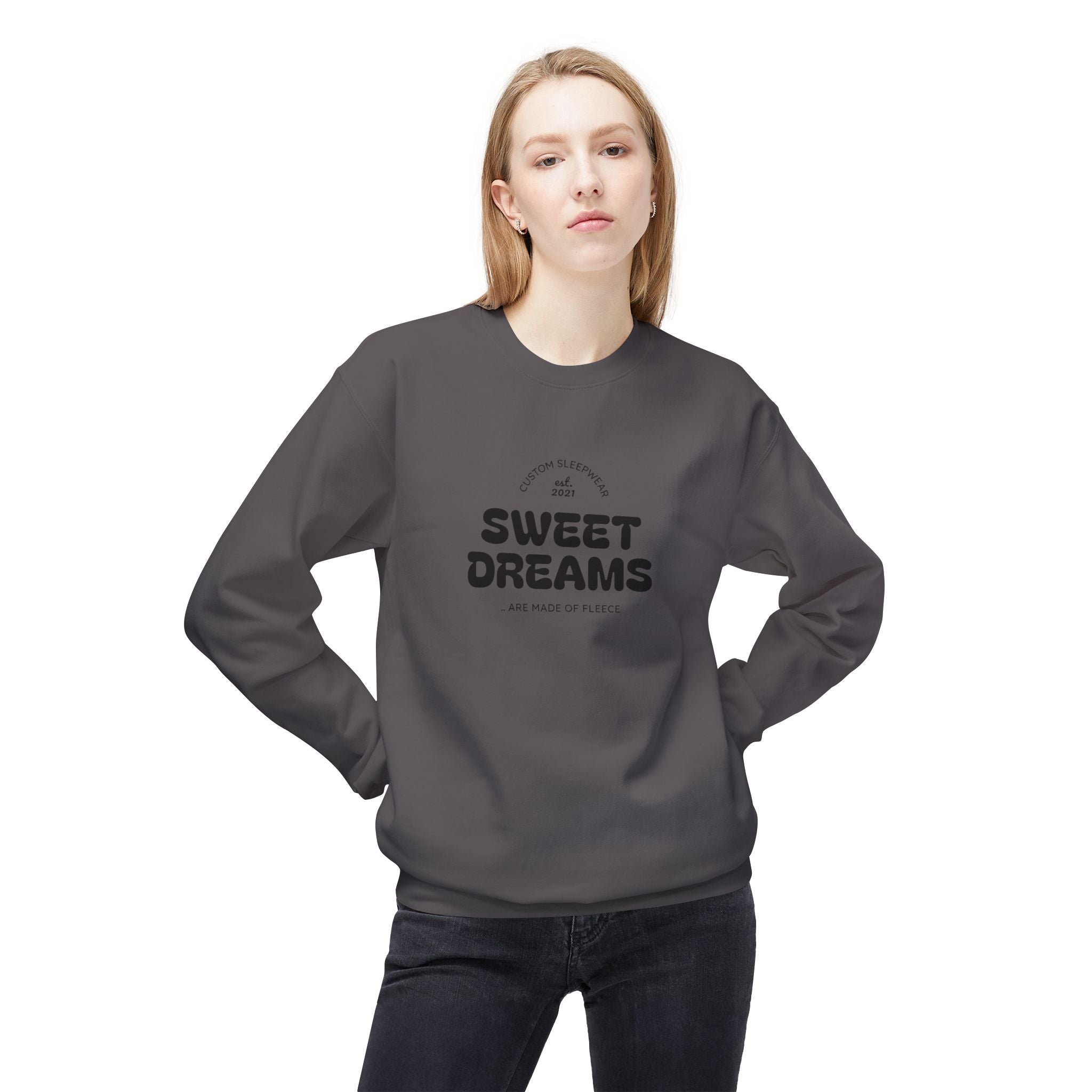 Sweet Dreams Crewneck Sweatshirt – Cozy Retro Graphic Sleep Tee