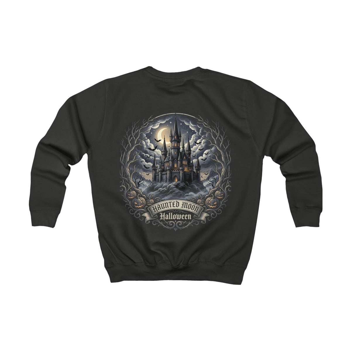 Kids Sweatshirt — Haunted Castle Halloween Crewneck