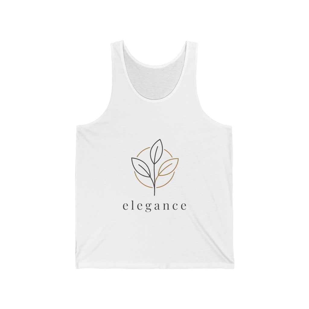 Elegance Floral Tank Top — Minimalist Botanical Graphic Tank