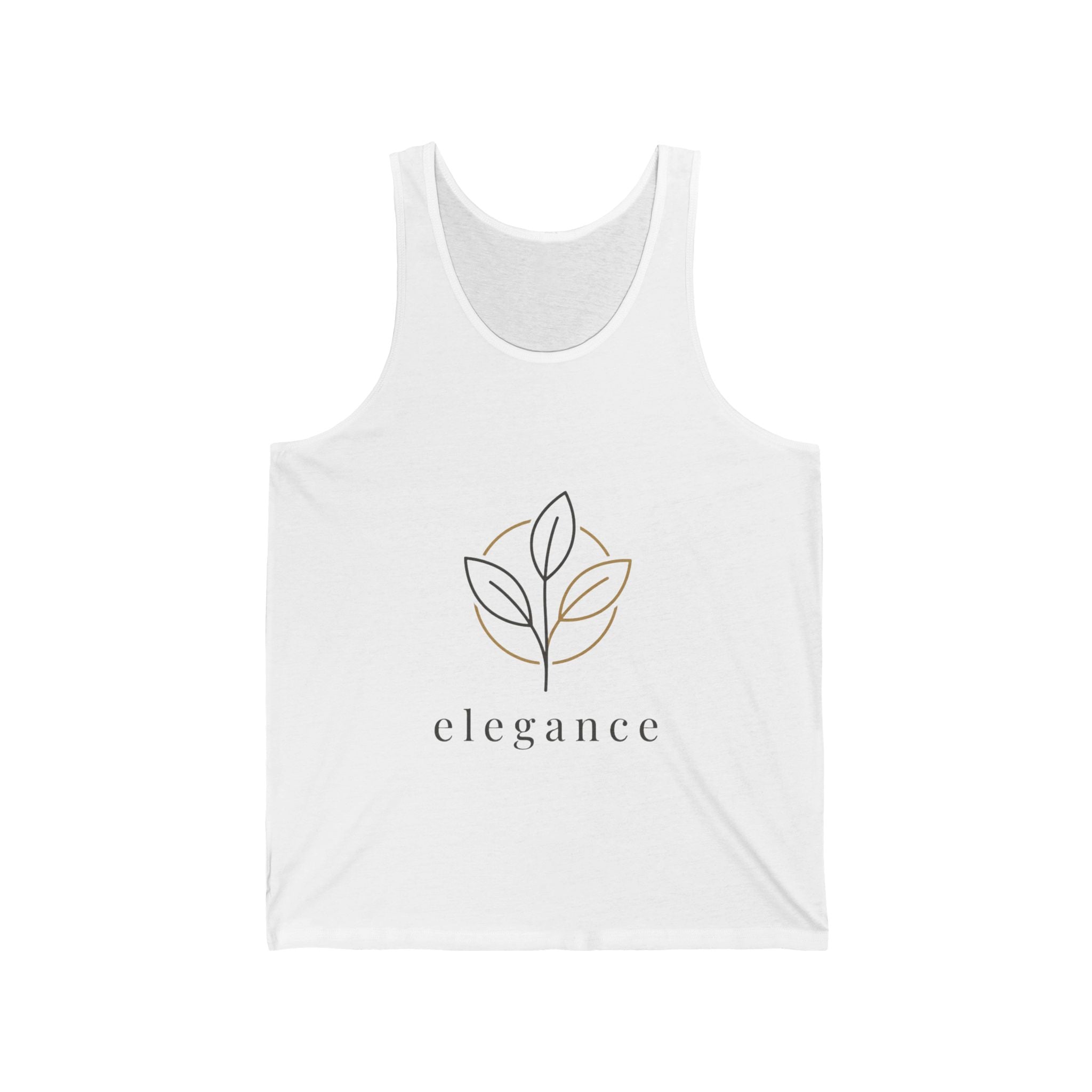 Elegance Floral Tank Top — Minimalist Botanical Graphic Tank