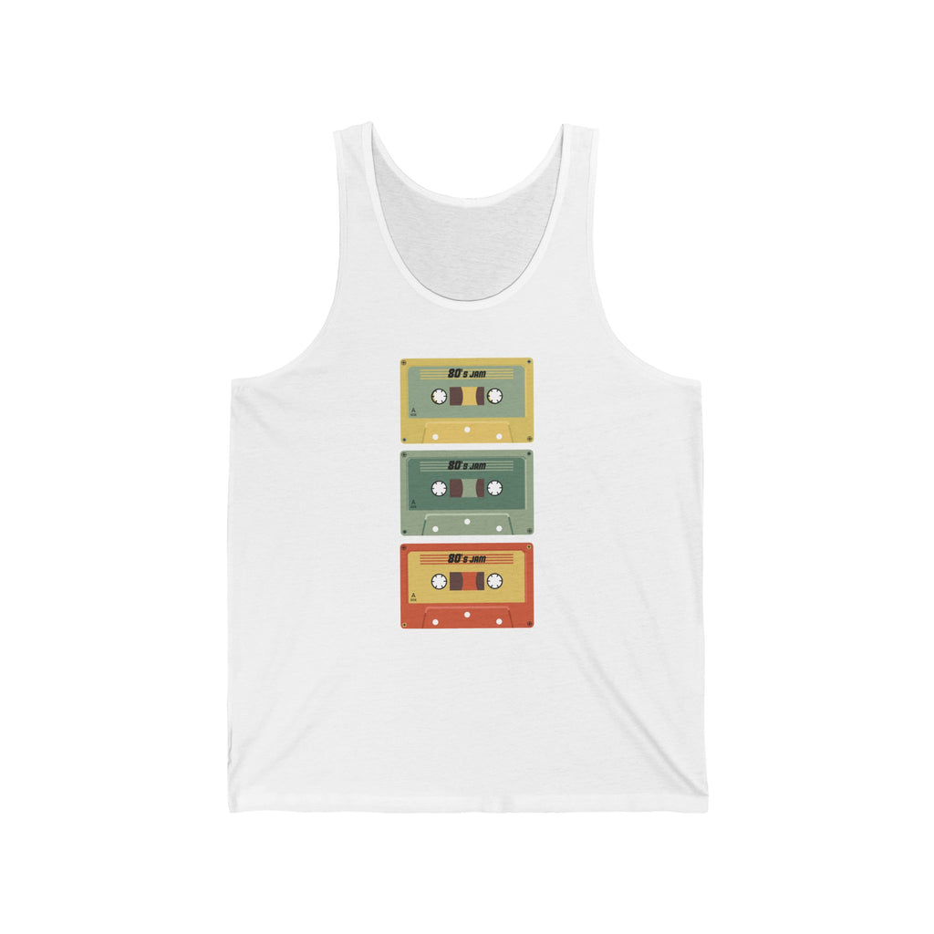 Retro Cassette Tape Tank Top — Vintage Music Graphic Sleeveless Tee