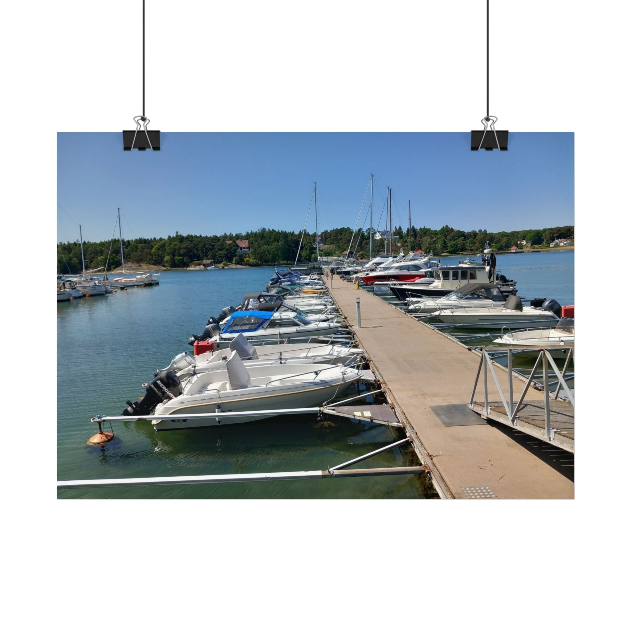 Marina Dockside Poster – Sailboats & Summer Harbor Wall Art