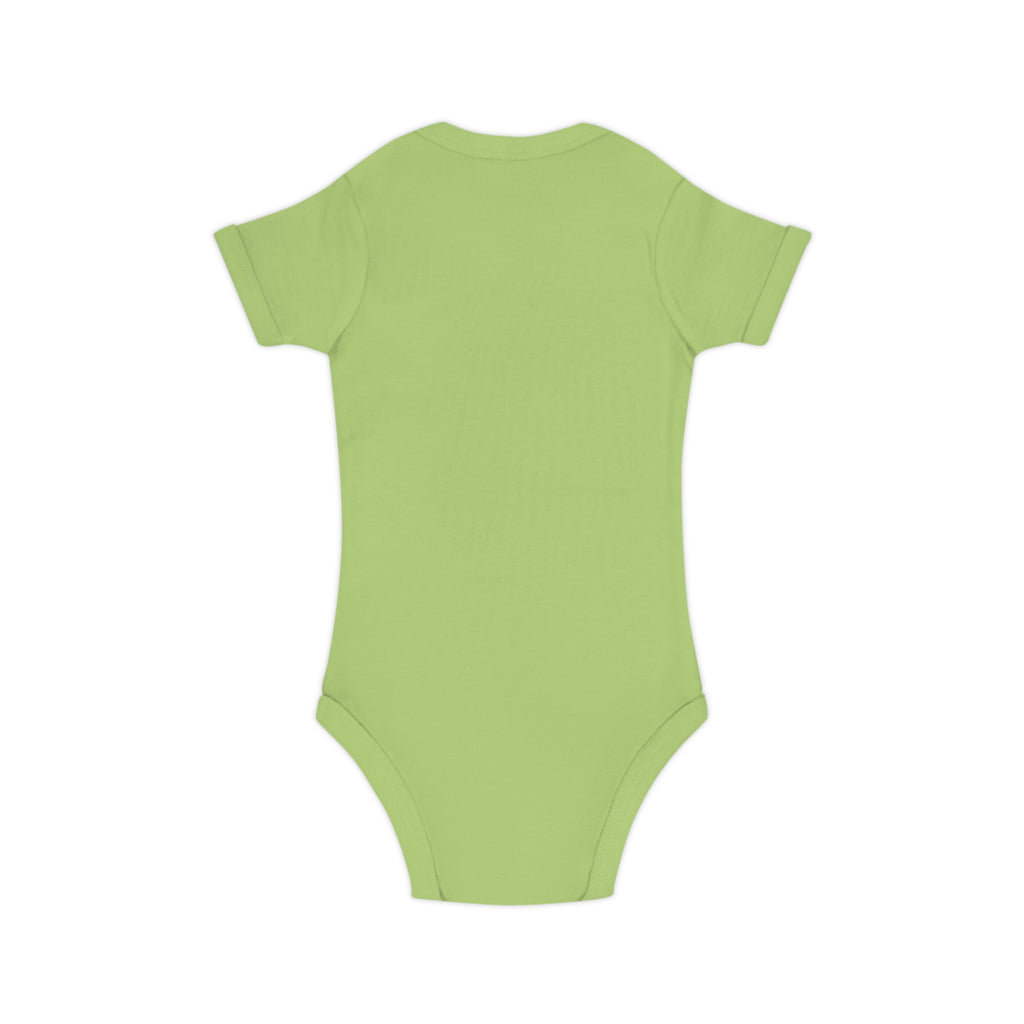 Baby Bodysuit with Watercolor Rainbow – Combed Cotton Infant One-Piece