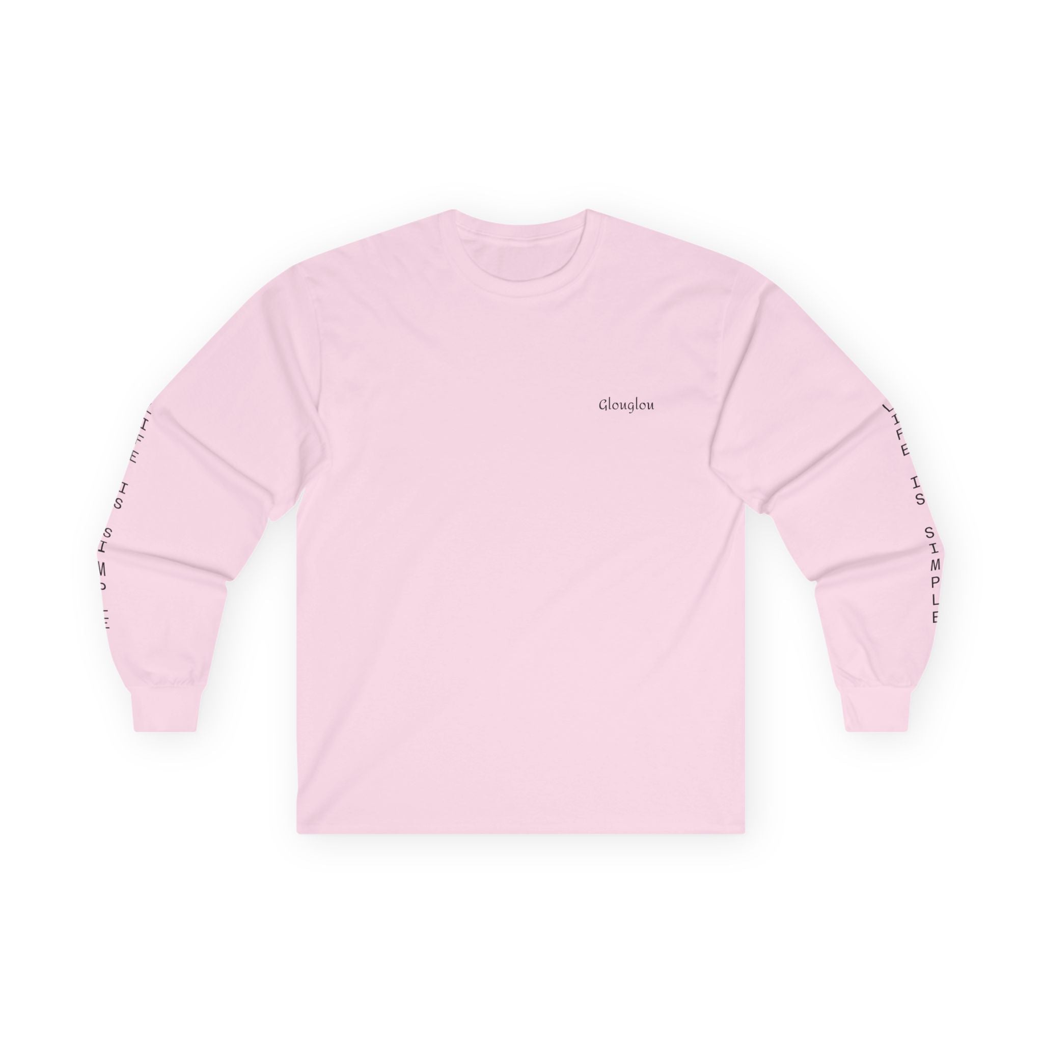 Long Sleeve Tee — Minimal Script Logo Sleeve Shirt