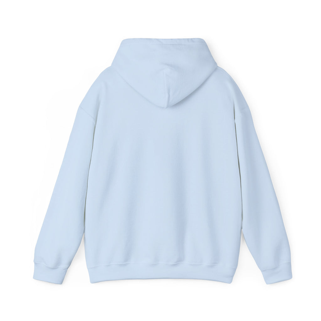 Hoodie — “Heads Up Look, Hear, Smell, Life Is Here” Minimal Inspirational Hoodie